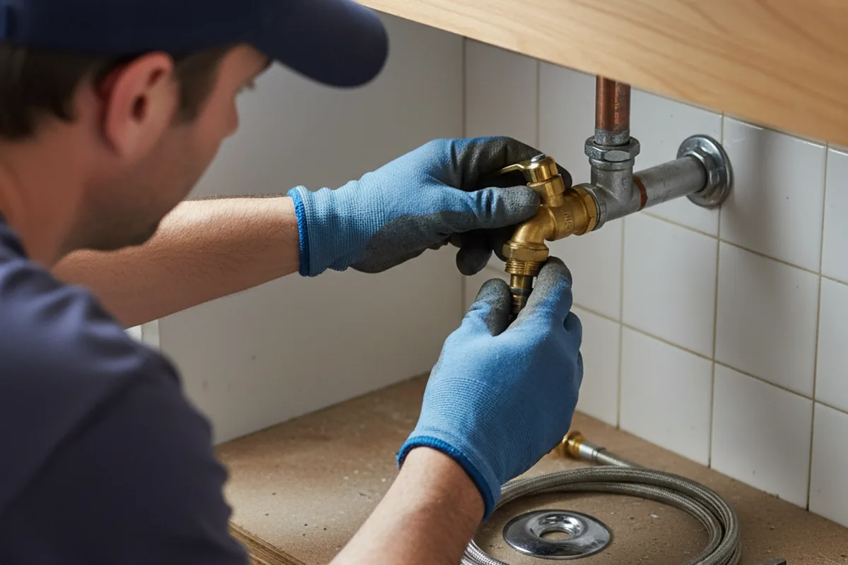 Shutoff valve and fitting work during Repiping in Greenbrae